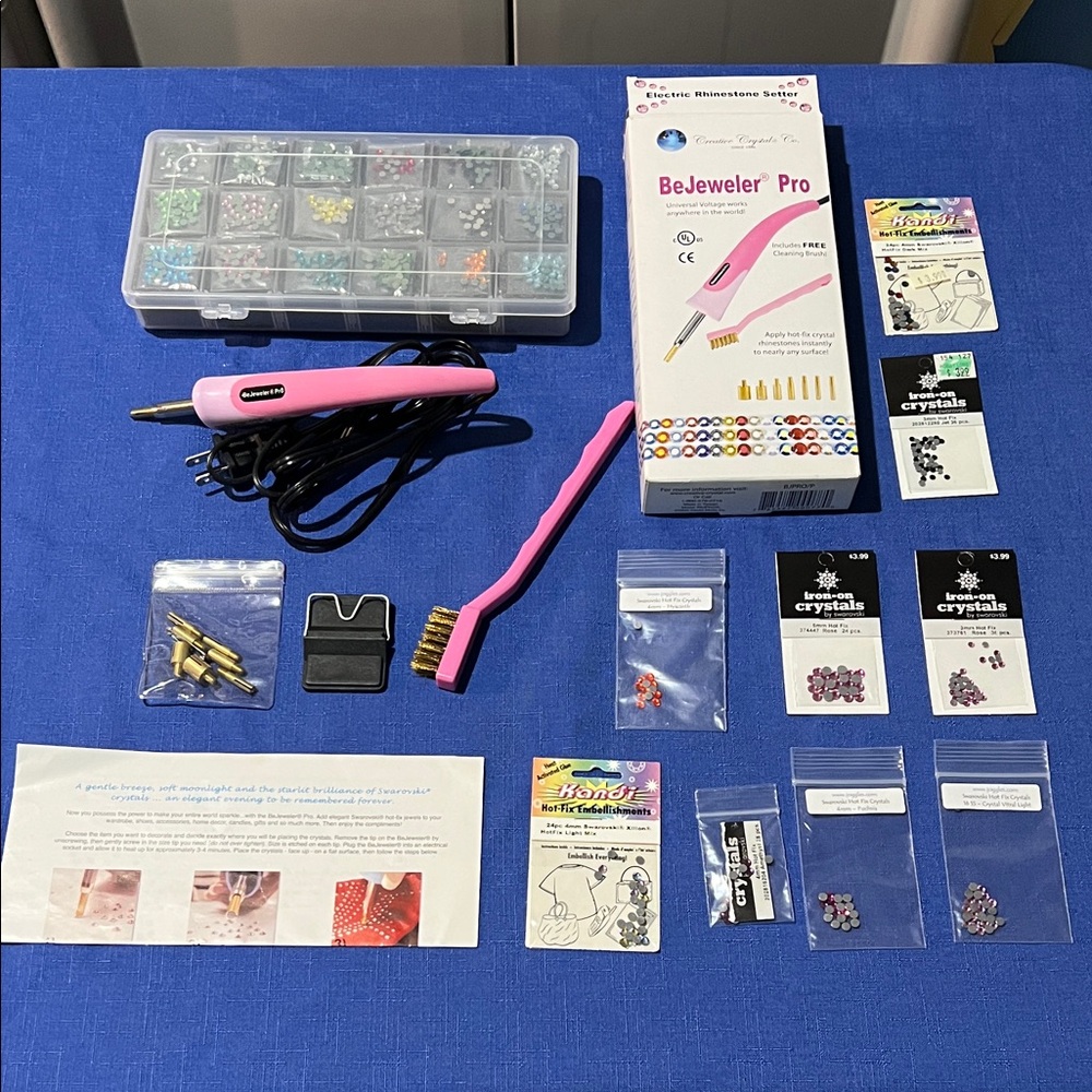 BeJeweler Pro Crystal Rhinestone Setter Kit - Pink